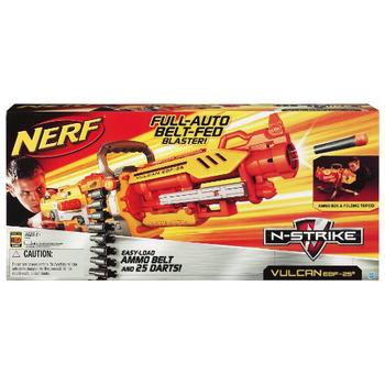 Nerf N-Strike Vulcan EBF-25 Dart Blaster Gun Only Clear and Orange