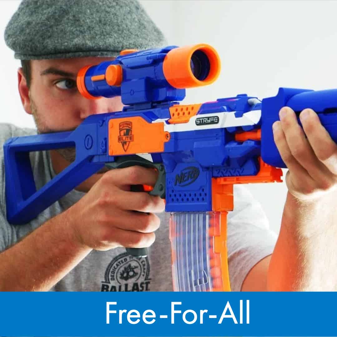 Nerf War Games - How to play Free-For-All