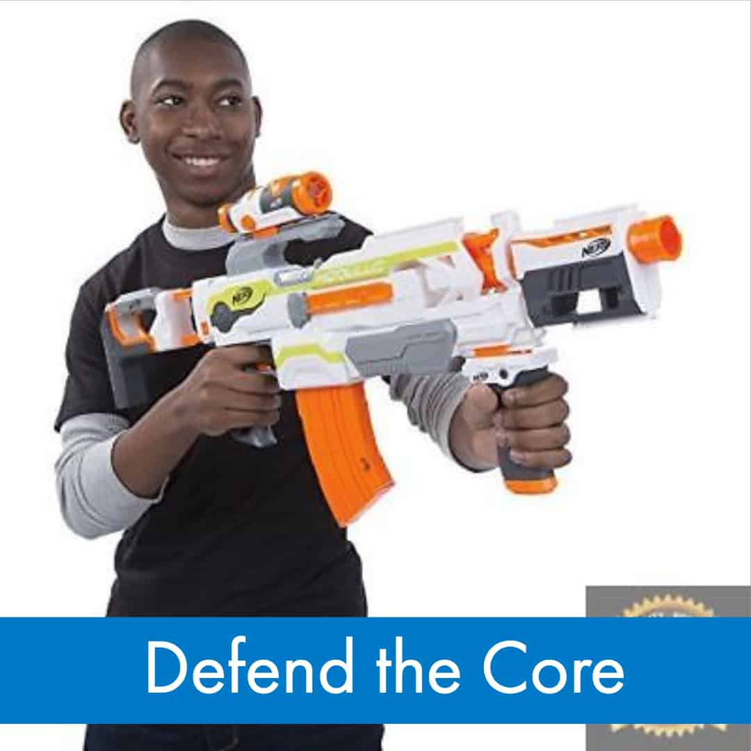 Nerf War Games - How to Play Defend the Core