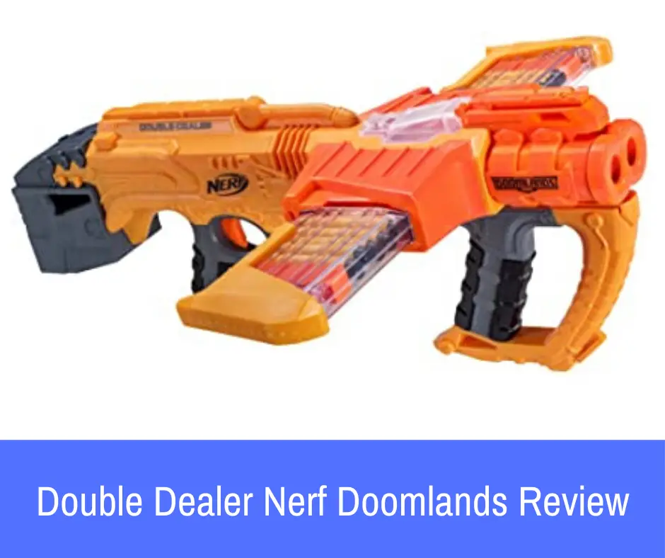 Review: The Nerf Doomlands 2169 Double Dealer blaster is a clip-system blaster that will allow you to get the manual blasting experience that you are looking for.