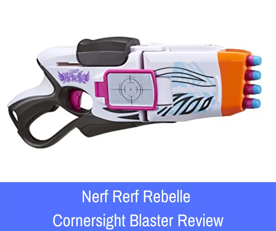 Review: The Nerf Rebelle Cornersight Blaster is listed as one of the top 10 Nerf Rebelle Blasters by many bloggers. Its unique features include a swiveling muzzle and built-in flip-out mirrors that enable the Nerfer using the Cornersight to aim and fire at tough angles and corners.