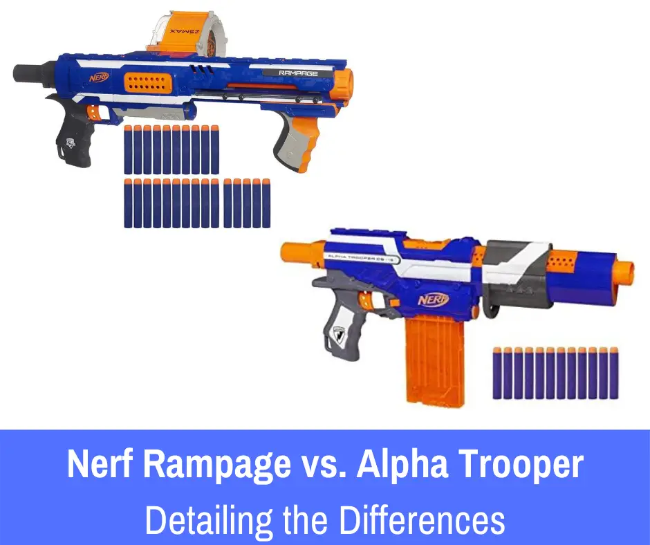 We'll be reviewing of the top pump action guns: Rampage vs the Alpha Trooper both suitable for your kids right here.