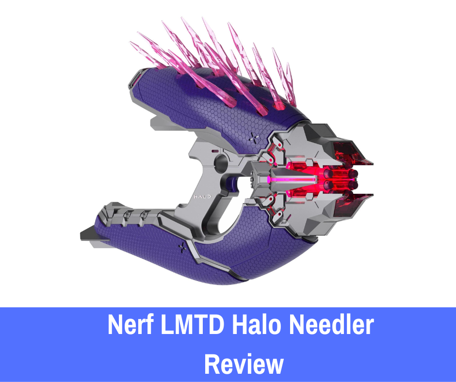 This is a review of the Nerf LMTD Halo Needler. It is a blaster by Nerf that is a fully-automatic 10 shot blaster that resembles the Halo Needler.