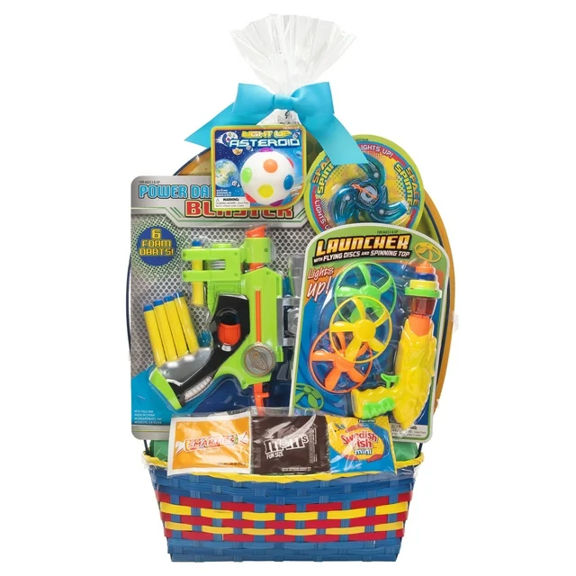 Foam Dart and Launcher Plastic Toys Easter Filled Basket
