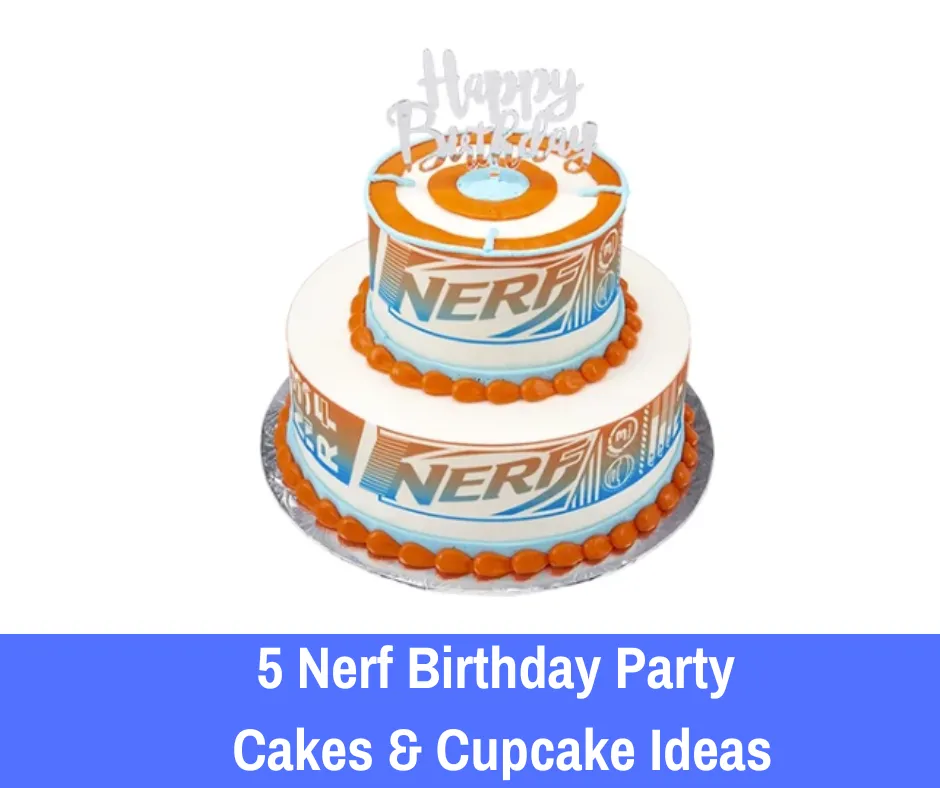 Nerf Birthday Party Cake & Cupcake Ideas