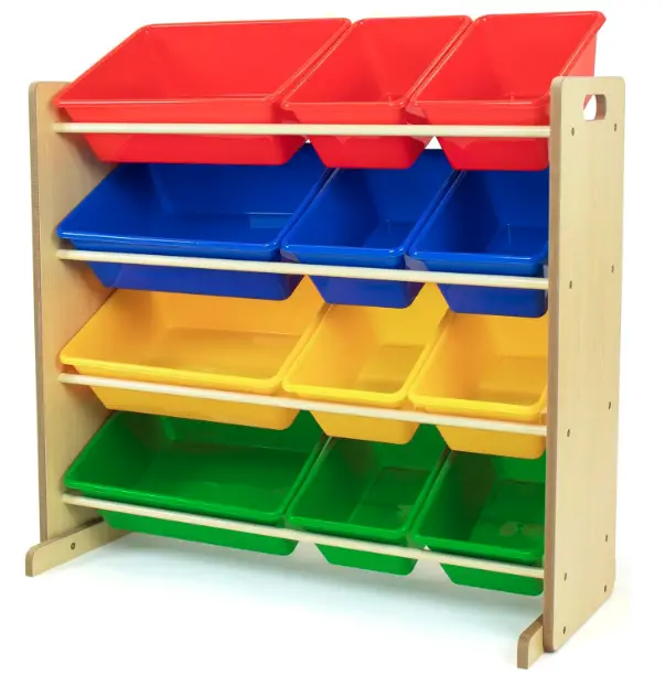 Humble Crew, Natural:Primary Kids' Toy Storage Organizer for Cars & Trucks